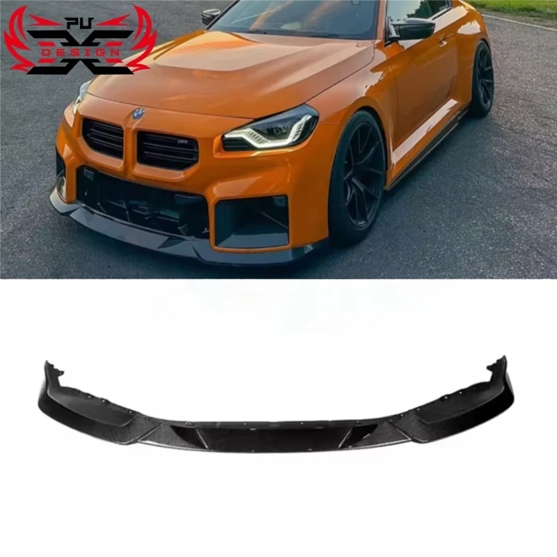 

R44 Style Dry Carbon Fiber For BMW M2 G87 Front Lip Splitters Bumper Spoiler Body kit