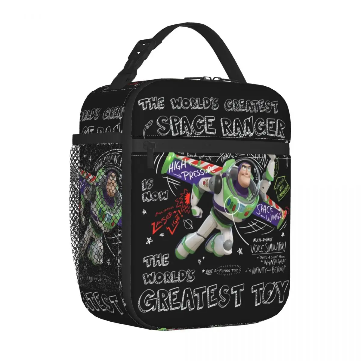 Custom Toy Story Buzz Lightyear Anime Lunch Bag for Thermal Cooler Insulated Lunch Box Beach Camping Travel Portable Tote Bags