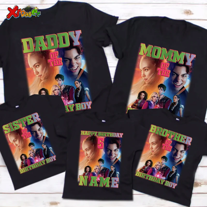 

Zombies 4 Birthday Boy TShirt Family Matching Outfits Kids Personalized Name Party T-shirt Family Look 8th10th 6h Boys 7 Years