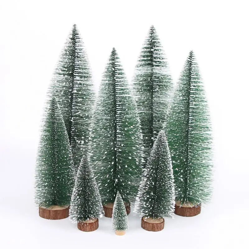 Kawaii Christmas Mini Christmas Tree Desktop Decoration Pine Needle Tree Christmas Decoration White Cedar Small Christmas Tree