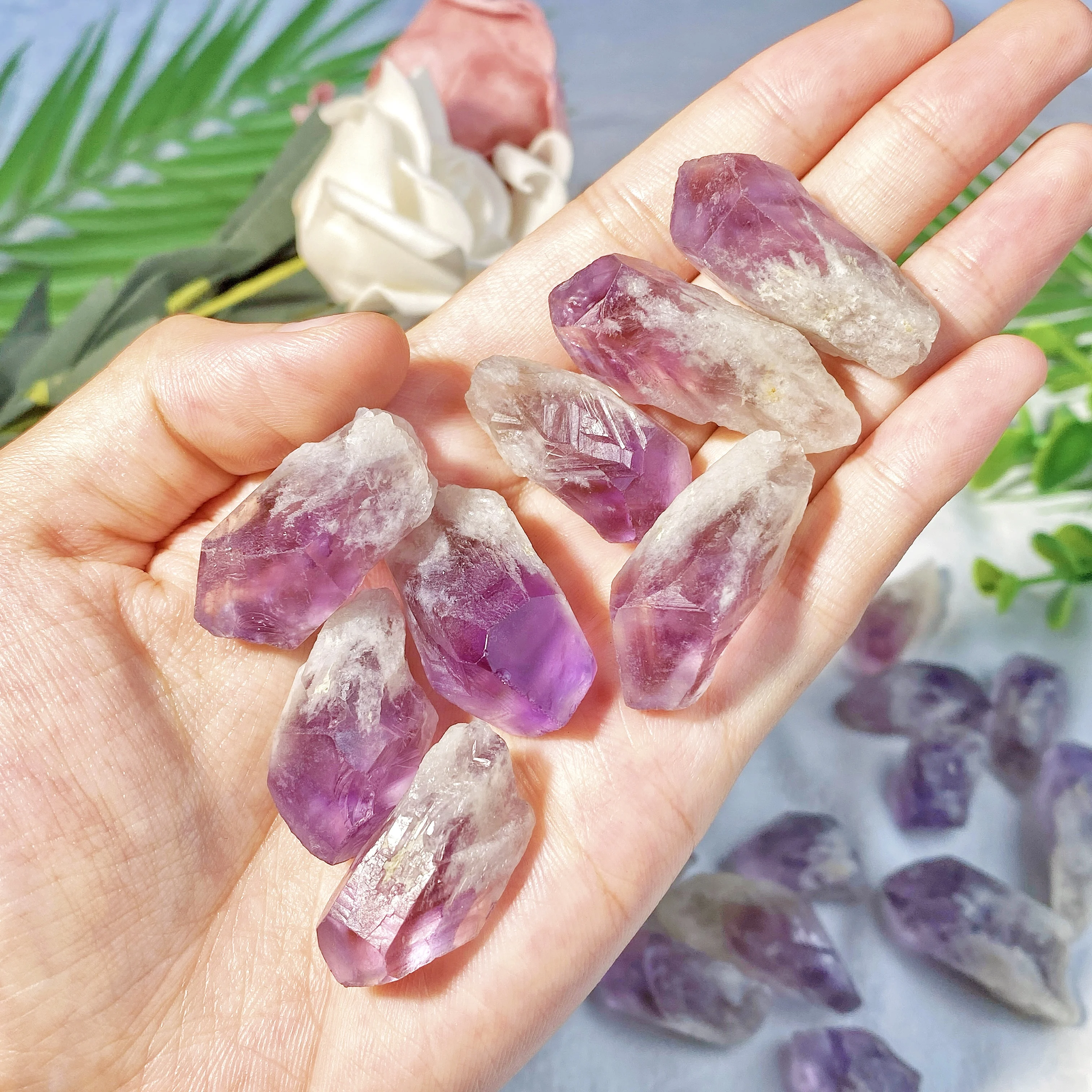 ALANDING YST-Pierre Naturelle Brute en Clip, 5 Pièces Aléatoires, Cadeau d'Anniversaire, Bijoux Décoratifs, Décoration, Ornements de Bricolage