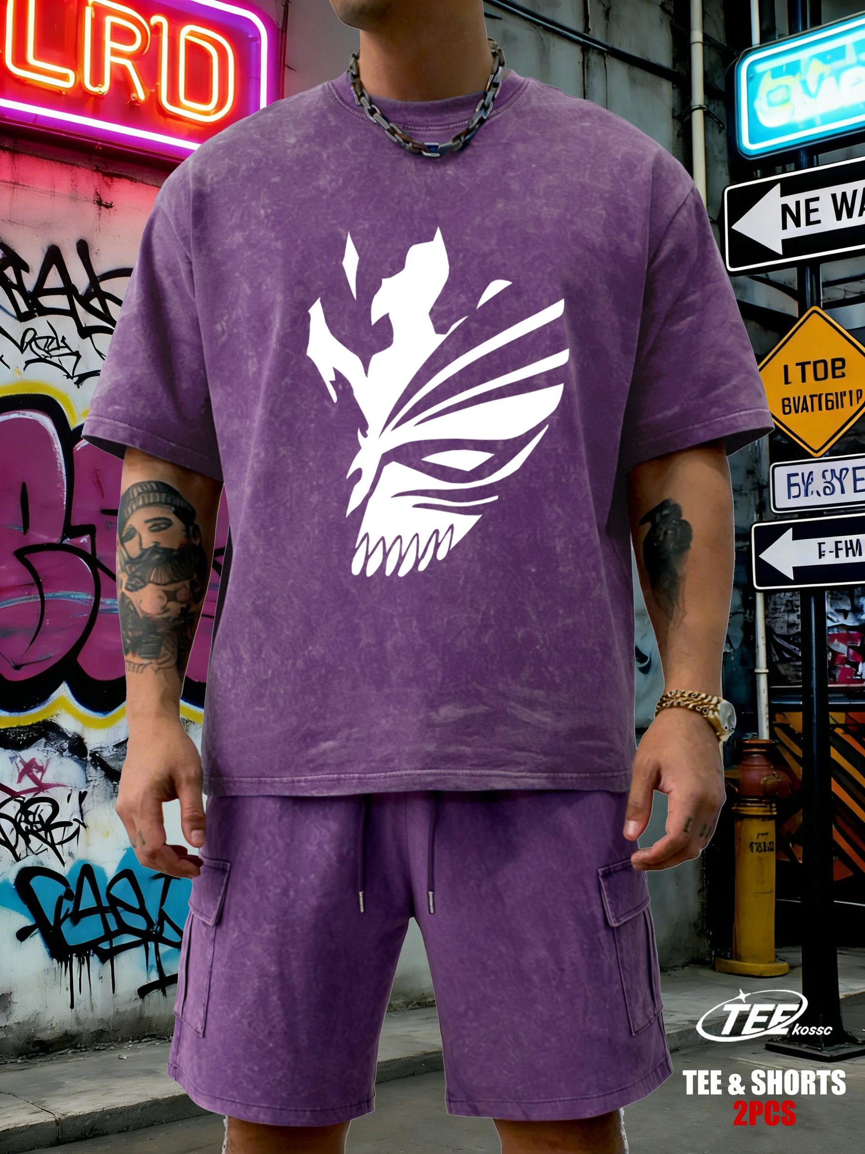 

Футболка унисекс с принтом «Разбитая таинственная маска», дышащая, из хлопка, с коротким рукавом, летняя, универсальная одежда