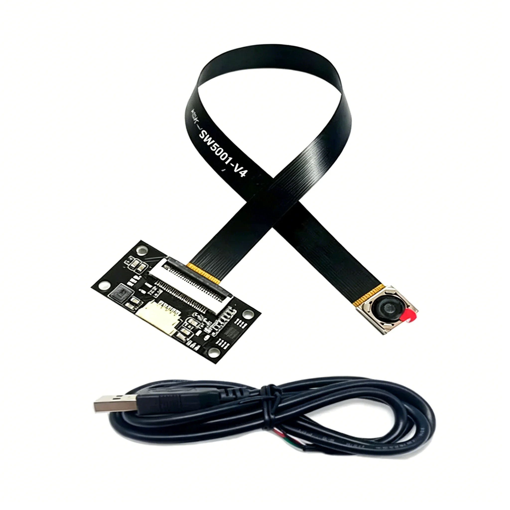 4K HD Camera Module with FPC Cable, IMX258 Sensor, Auto Focus, Face & QR Code Recognition, USB Plug-and-Play