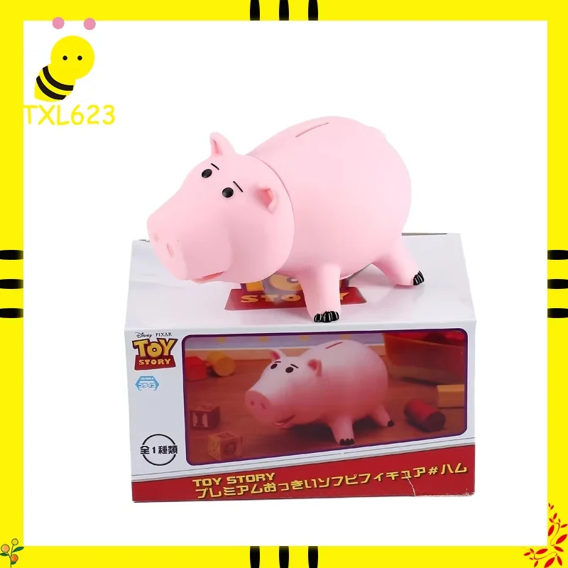 Figura de Ham de Toy Story de Disney Pixar, Hucha de PVC de 15 cm, Cerdo Rosa Coleccionable, Decoración de Escritorio