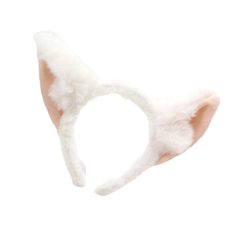 Anime Headband Cosplay Props Puppy Hair Hoop Furry Puppy Hair Styling for Con Headband Puppy Animal Carnivals