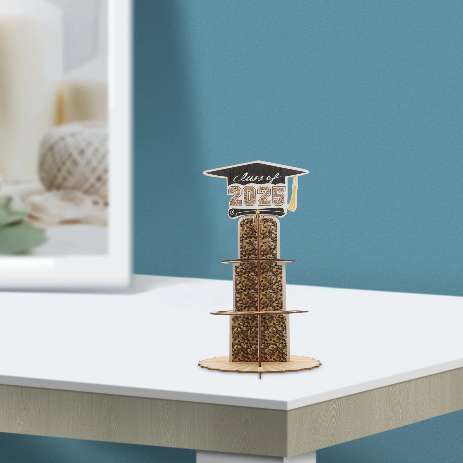 

Double-Layer Wooden Graduation Cash Holder Class of 2025 Graduation Party Money Organizer Gift Grad Money Holder