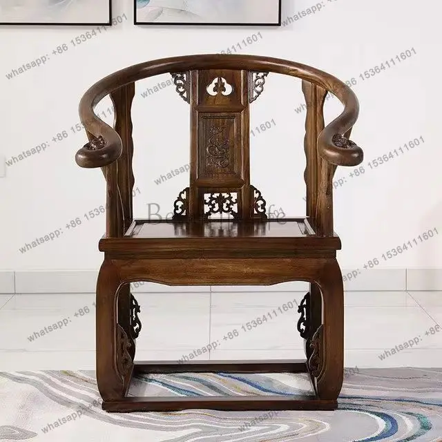 

Wholesale All Solid Wood Chairs Palace Taishi Chairs Chinese Living Room Household