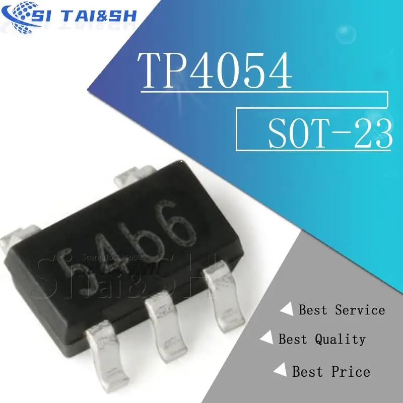 10pcs TP4054 SOT23-5 4054 SOT-23 rechargeable lithium battery charging IC p