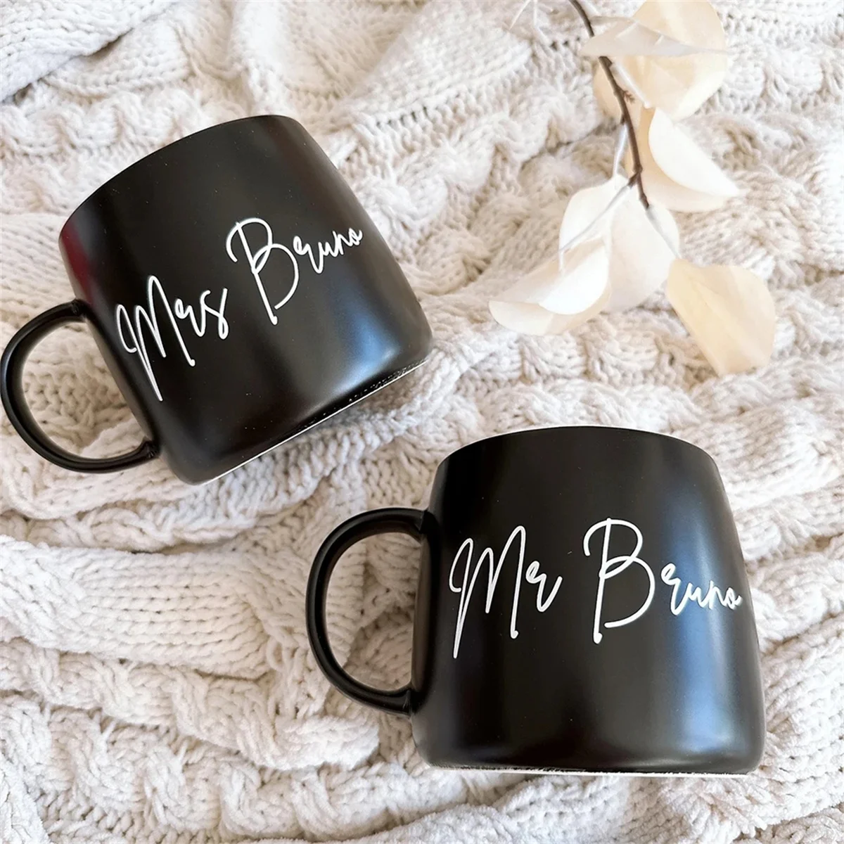 Customized 480ML Cute Ceramic Mug Wedding Party Favors for Bridesmaid Personalized Gift Coffee Milk Hot Chocolate Cups Simple