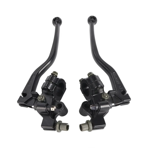 Imagen 2 del producto Palanca de freno y embrague de motocicleta de aleación de aluminio, accesorios de manillar para Pit Dirt Bike ATV, piezas de equipos de motocicleta, 22mm, 7/8 pulgadas