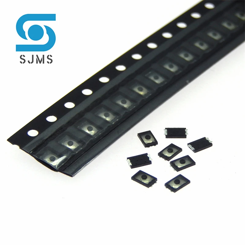 50PCS 2x3x0.6 H 2*3 Super Mini Small Micro Tactile Push Button Switch 2x3x0.6mm SMD 2Pin Mini Thin Thin Film Key Touch Switches