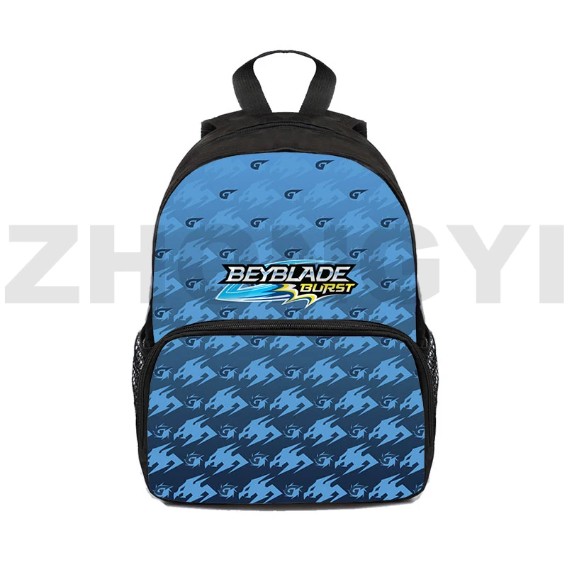 Tren Anime Jepang Beyblade Burst 3D ransel Mini lucu kanvas TK tas sekolah anak-anak 16 inci permainan panas tas Kawaii