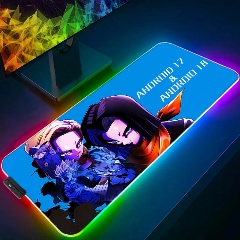 

RGB LED D-dragon B-ball Mousepad Computer New Mouse Pads Keyboard Pad Mouse Mat Gamer Soft Office Carpet Table Mat Desktop Mat