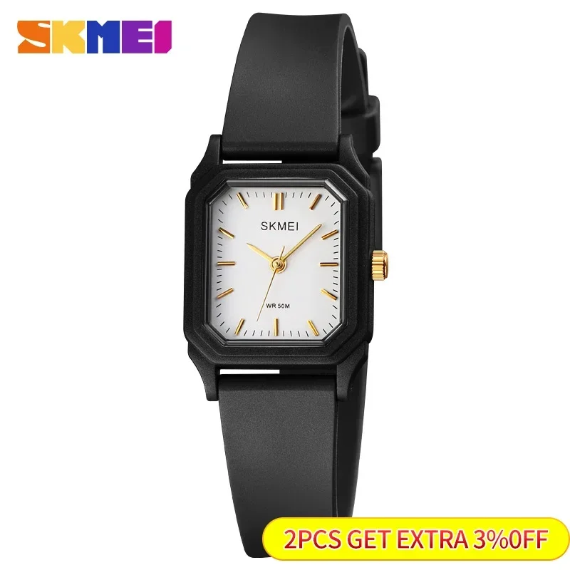 SKMEI 1651 Small Young Lady Watch Clock reloj mujer Light Thin Girls Quartz Watches Fashion Creative Women Quartz Wristwatches