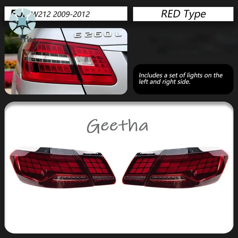 

For 2009-2012 W212 Rear Stop Lamp Brake Signal DRL Reverse Automotive Accessories Car LED Taillights for Mercedes-Benz