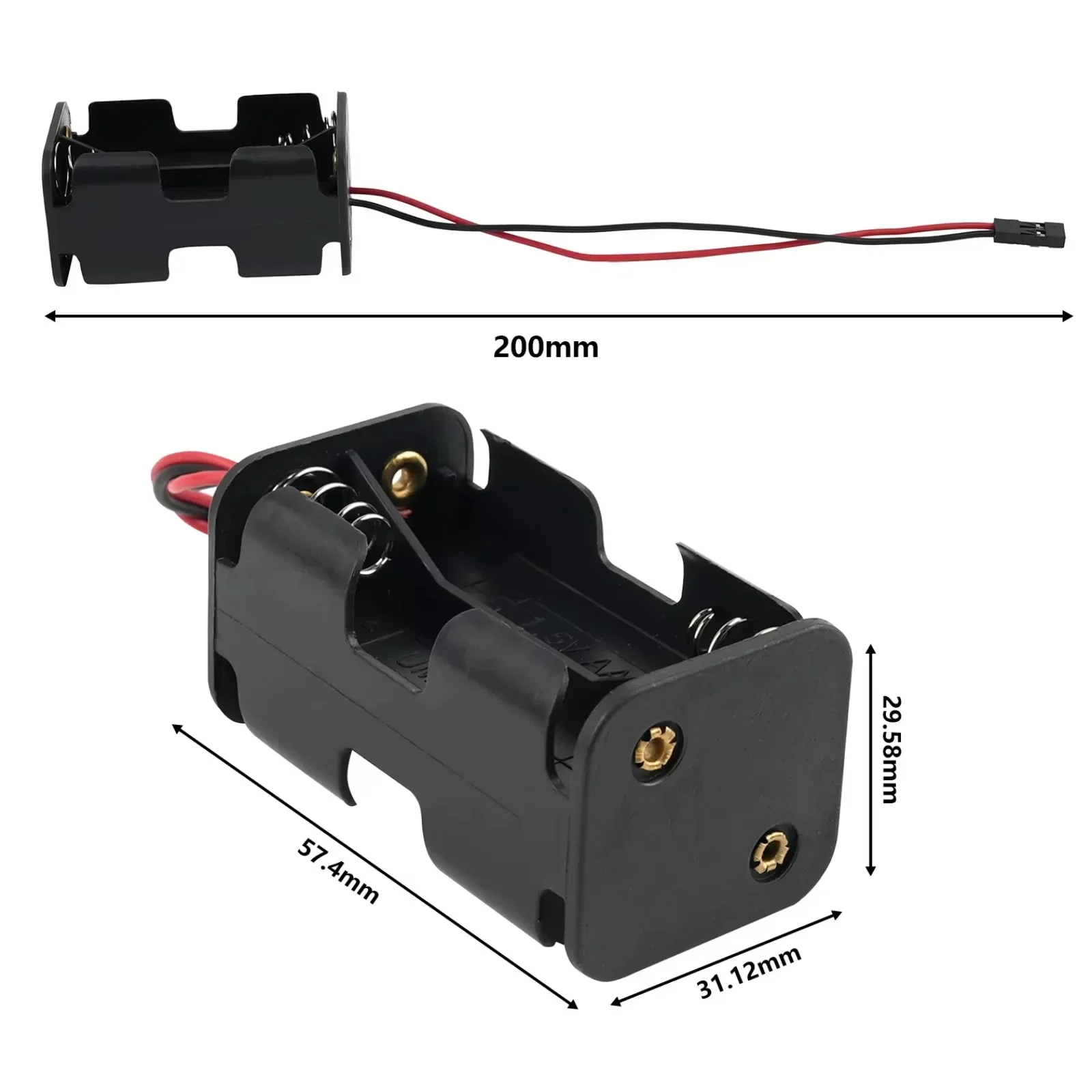 Testador servo ESC 3CH G.T. Verificador mestre de consistência Power CCPM + caixa de suporte de bateria AA de 4 células com conector JR