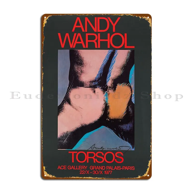 Torsos Vintage Art Exhibition Advert 1977 Metal Plaque Personalized Classic Wall Decor Retro Create Tin Sign Poster