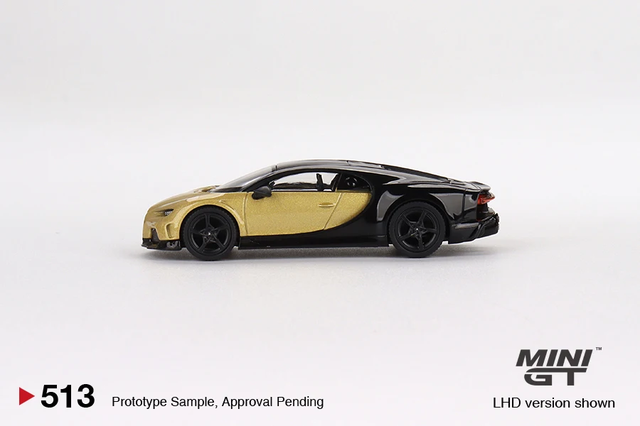 MINIGT 1/64 Alloy Diecast Car Collection Model Decoration Gift Bugatti Chiron Super Sport Gold MGT00513-CH Kids Toys Boys