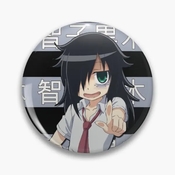 Tomoko Kuroki Watamote Anime  Soft Button Pin Badge Collar Creative Metal Women Lover Clothes Funny Cute Cartoon Decor Fashion