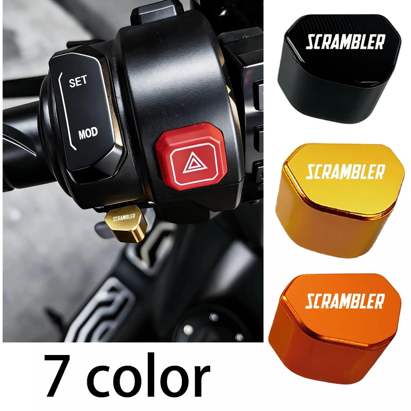 

Аксессуары 2026 для мотоциклов Ducati SCRAMBLER 848/Evo 899/1199/1299/R/S: кнопка переключения ЧПУ, переключатель указателей поворота, колпачок для ключа