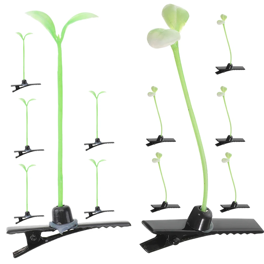 

50pcs Bean Women Kids Small Plastic Plant Clips Cute Accessories Thin Cute Hair Accessories Hair Kawaii Hairpins