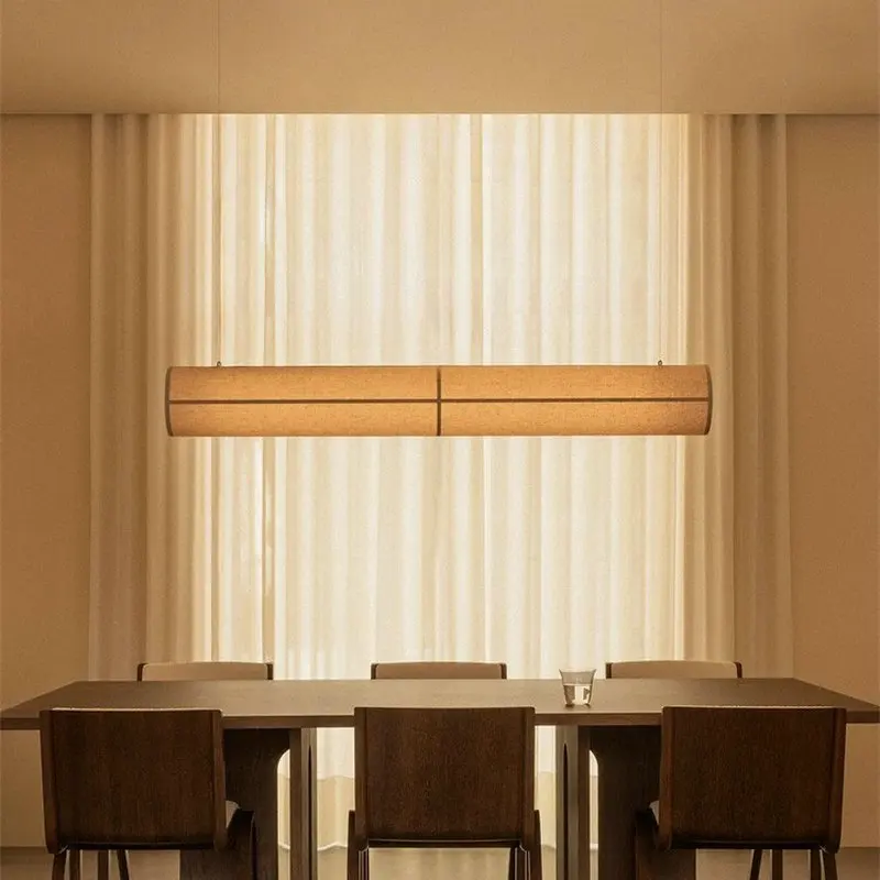 Chinese classical style homestay, bar chandelier, fabric shop, tea room atmosphere, one character lighting fixture