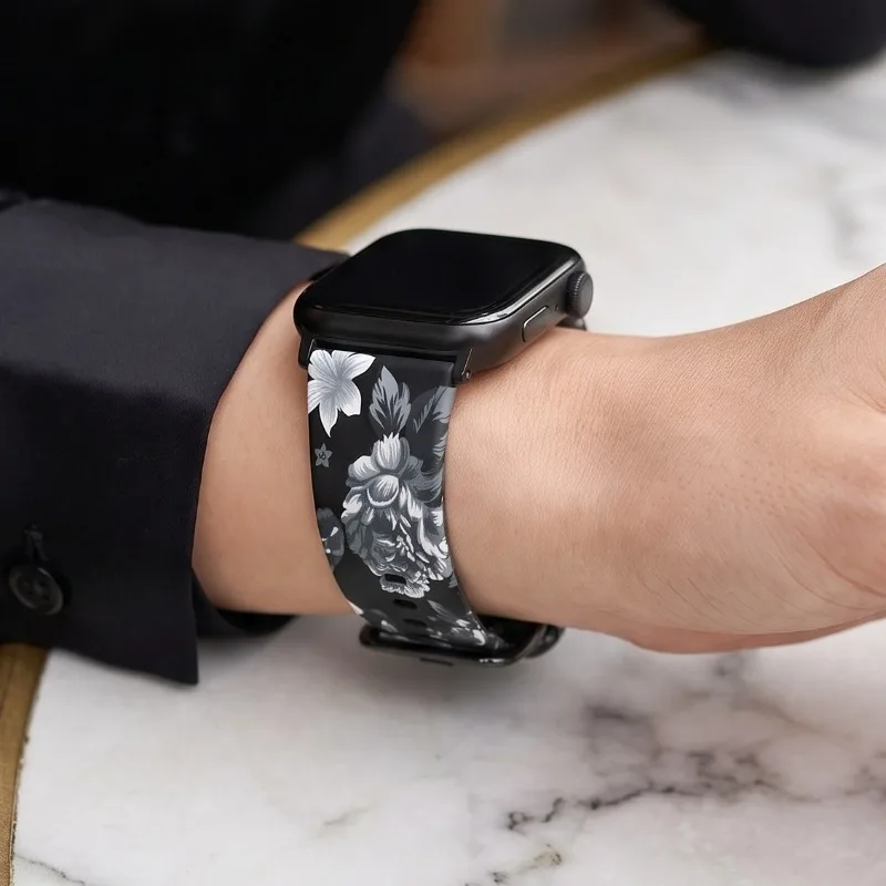 Bracelet for Huawei Watch Fit3/4/4 pro/5/5 pro Fashion Women Printed Silicone Strap Soft Replacement Smart Watch Wristband