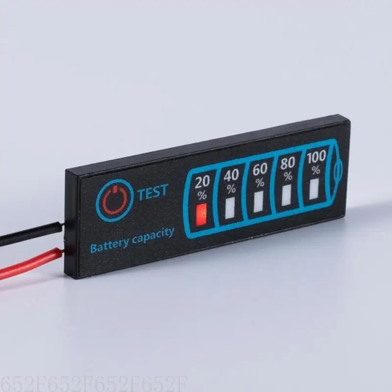

652F Battery Power Detector for Lithium Lead-Acid Batteries Universal DC5-30V 12V 24V Monitor LED Display