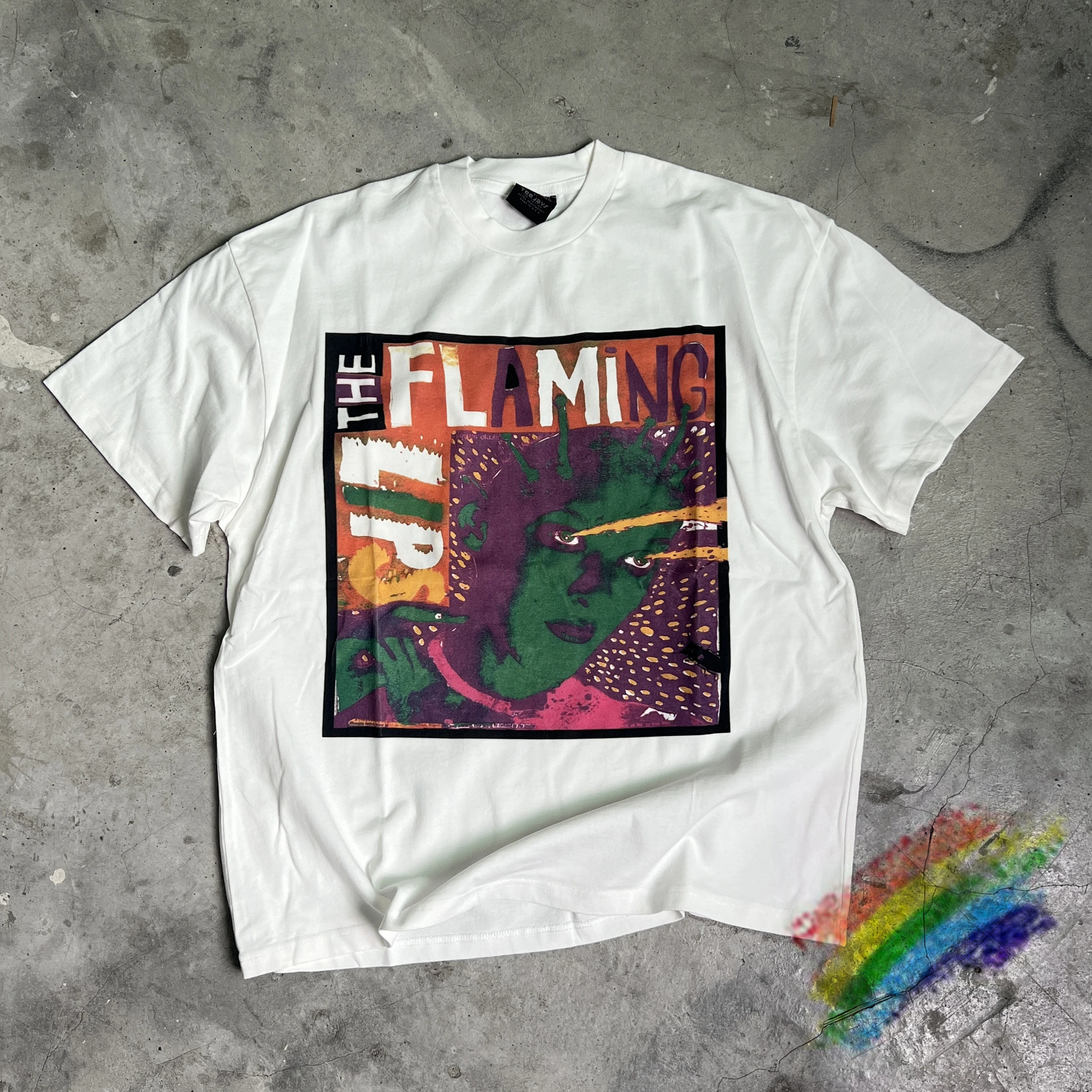 

THE FLAMING LIPS VINTAGE VINTAGE T Shirt Men Women 1:1 Best Quality T-shirt Top Tees