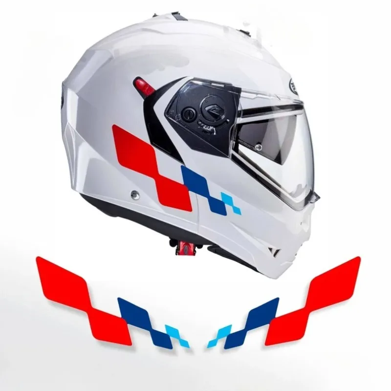 Creative Geometric Waterproof Vinyl Motorcycle Helmet Stickers Racing Decals For Arai Shoei AGV HJC Shark LS2 Bell Helmet Decor
