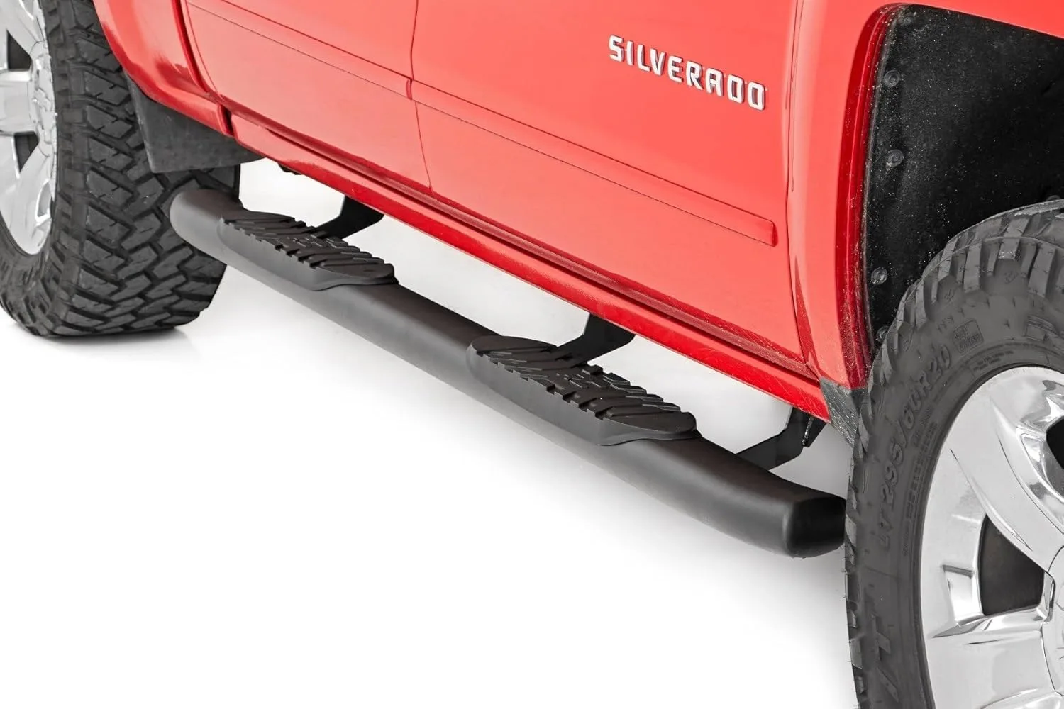 

Rough Country Oval Nerf Steps for Chevy Silverado & GMC Sierra 1500/2500HD/3500HD (2007-2018) Crew Cab
