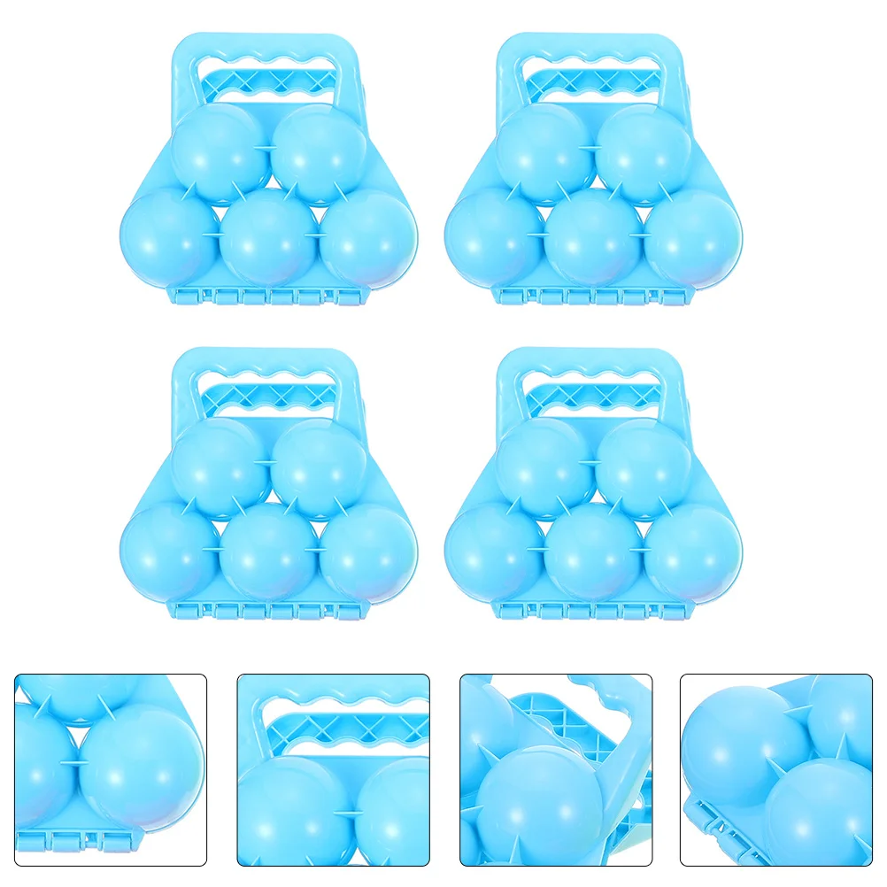 4Pcs Clip Langlebig Komfortable Griff Kinder Winter Outdoor Schnee Bälle, Der Werkzeuge Kinder Winter Schnee Spielzeug