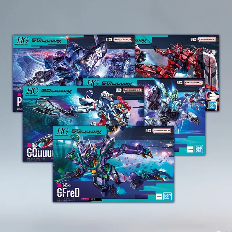 Bandai Original GUNDAM HG GQuuuuuuX G Niyaan policía militar Zagu modelo de ensamblaje figuras de acción de juguete para niños niñas regalo