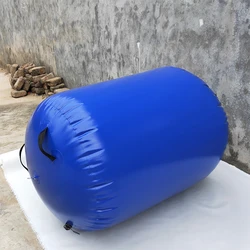 Inflatable Air Roll for Fitness, Portable Gymnastics Cylinder Exercise, Inverted Backflip, Round Column, Yoga Exercise, 100x85cm