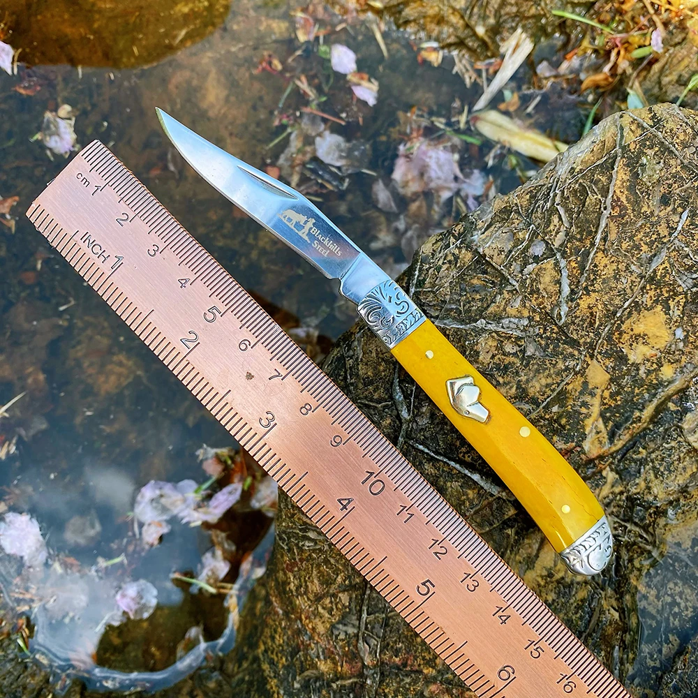 Watchman Trapper Messen Zak Dubbele Messen Slip Joint Zakmes Klassieke Botgrepen Spiegelafwerking