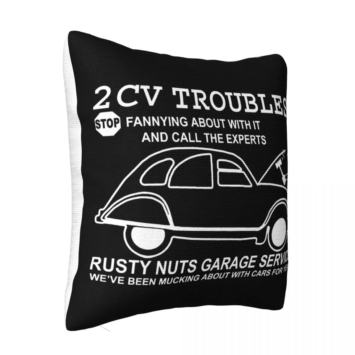 2Cv Troubles Stop Fannying About With It And Call The Expert Oversize Style Steampunk Pillow Case