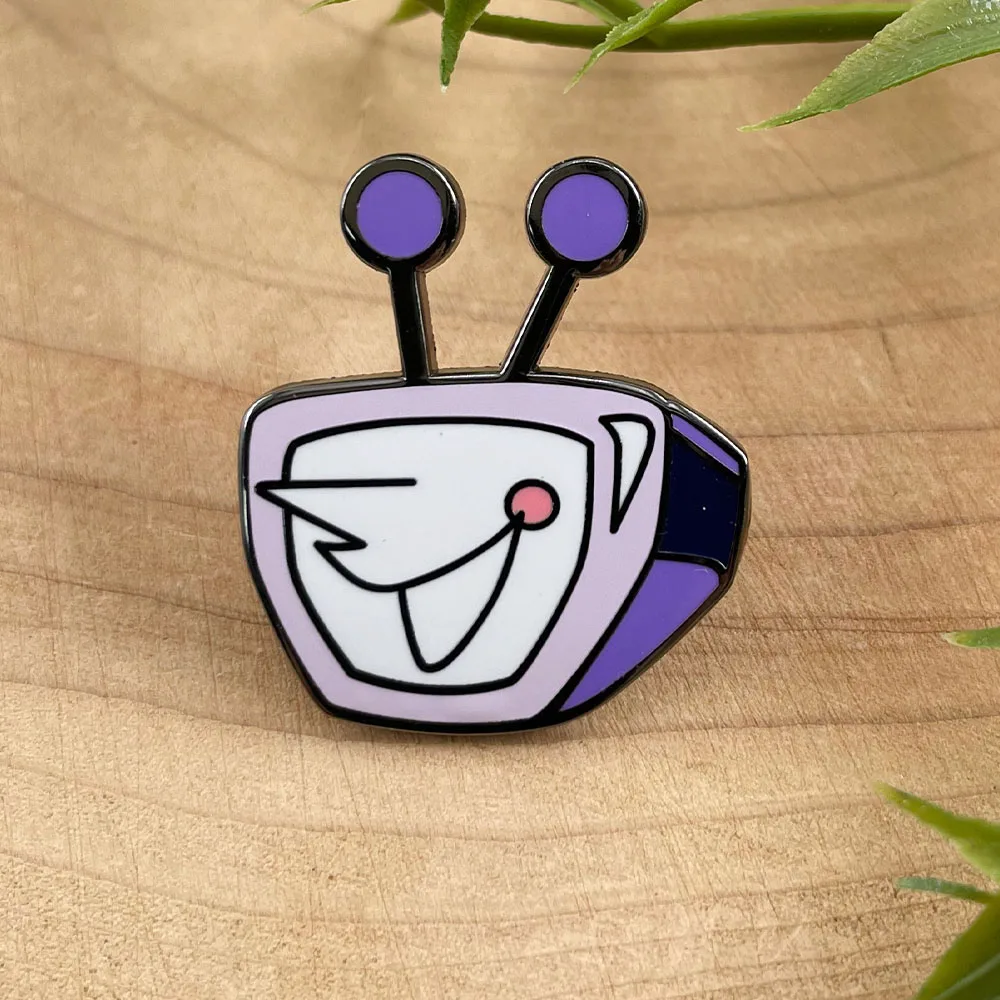 Cartoon Tv Tenna Brooch Role-Playing Game Deltarune Metal Badge Cute Anime Fashion Pin Backpack Clothing Accessories