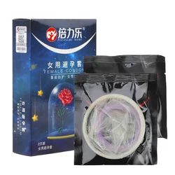 2 Pcs/Box Condoms For Women Ultra-thin Contraceptives Penis Sleeve Cock Sleeves Female Condom Sex Toys For Sex Intimate Products