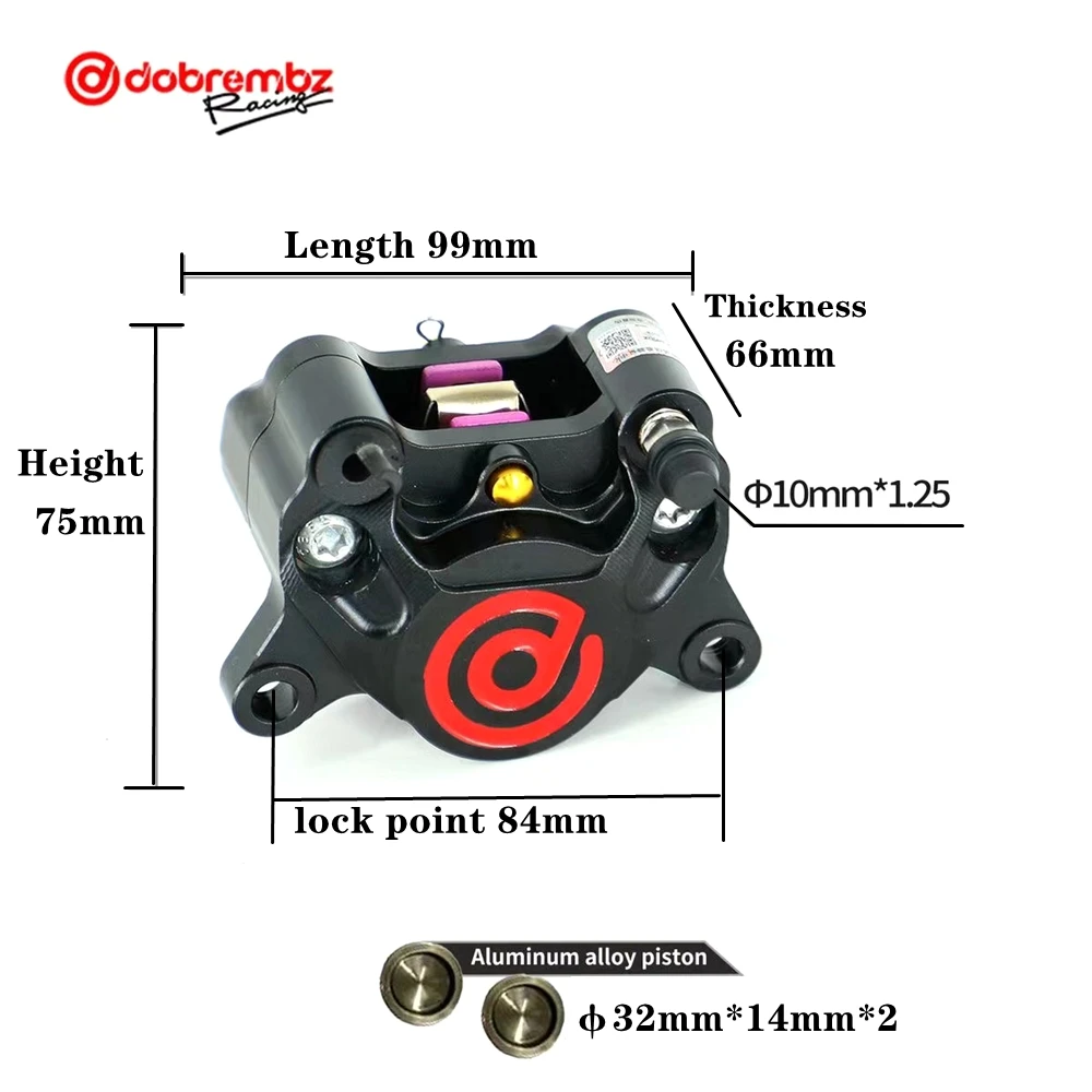 Universal Motorcycle 84mm Mount 2Piston Brake Caliper For Honda Yamaha Scooter RSZ JOG NIU Dirt Bike Front Rear Disc Brake Pump