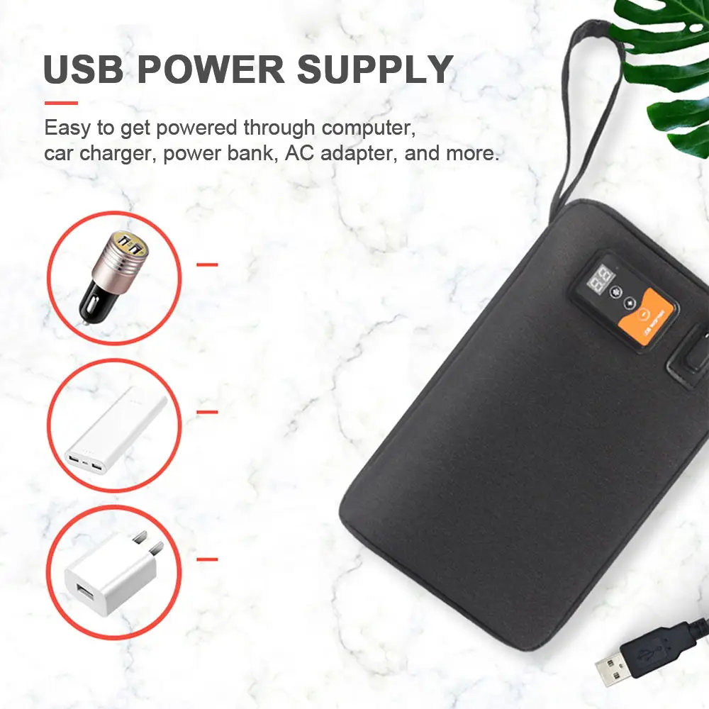 جهاز تسخين مناديل USB محمول للمسح الرطب للأطفال ، سعة كبيرة ، من 30 ℃ إلى 60 ℃ ، درجة حرارة قابلة للتعديل #6