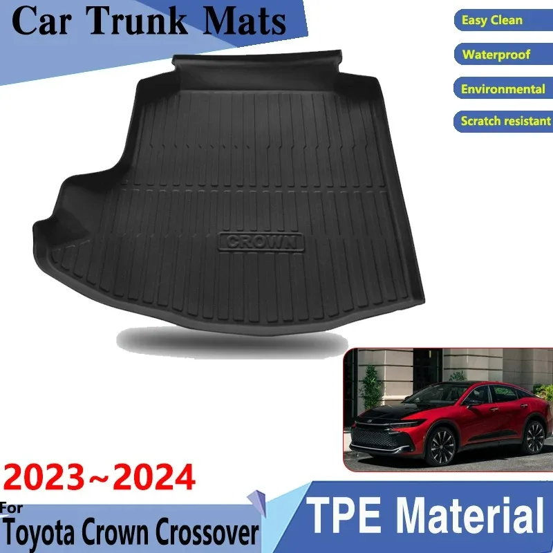 

Car Trunk Mats TPE Material for Toyota Crown Crossover S235 2023 2024 Car Easy Clean Rear Cargo Tray Trunk Rear Pads Accessories