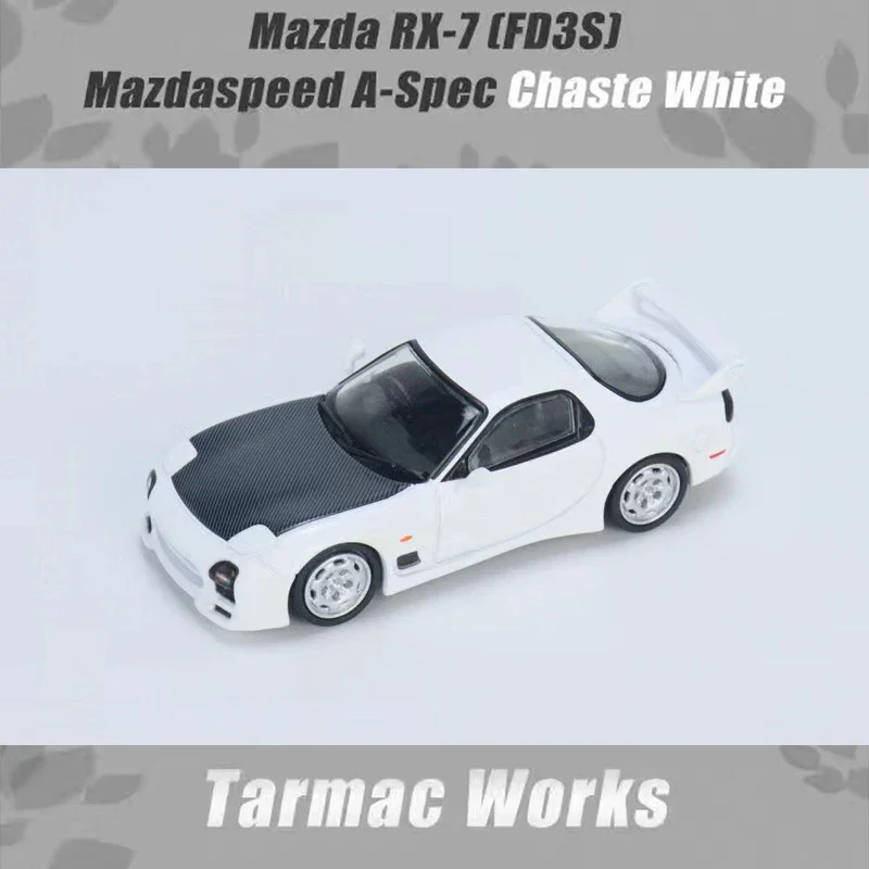 Tarmac Works  Model Car RX-7 (FD3S) Mazdaspeed A-Spec Alloy Die-cast Vehicle 1/64