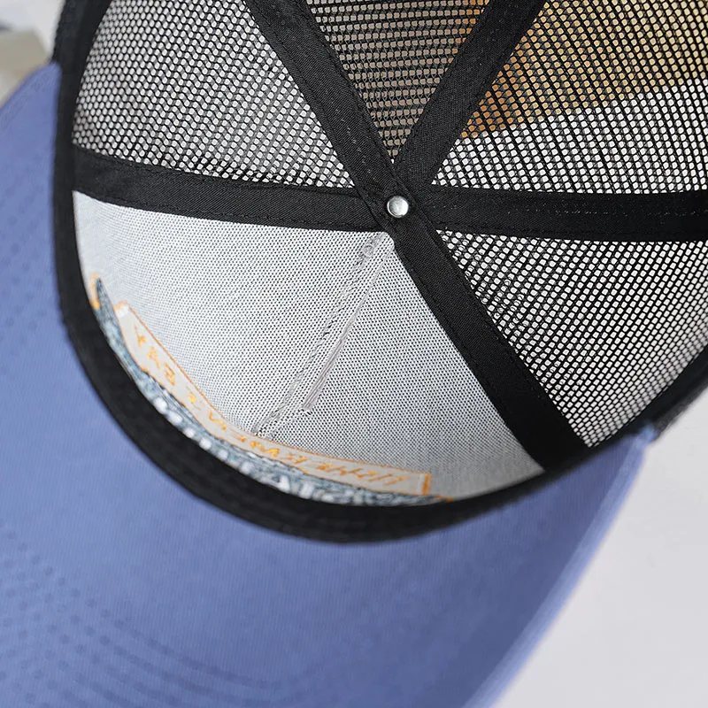 Amerikanischen Stil Mesh Baseball Kappe Frühling Sommer Ausflug Atmungsaktive Radfahren Kappe Für Frauen Mode Freizeit Trucker Hut Für Männer