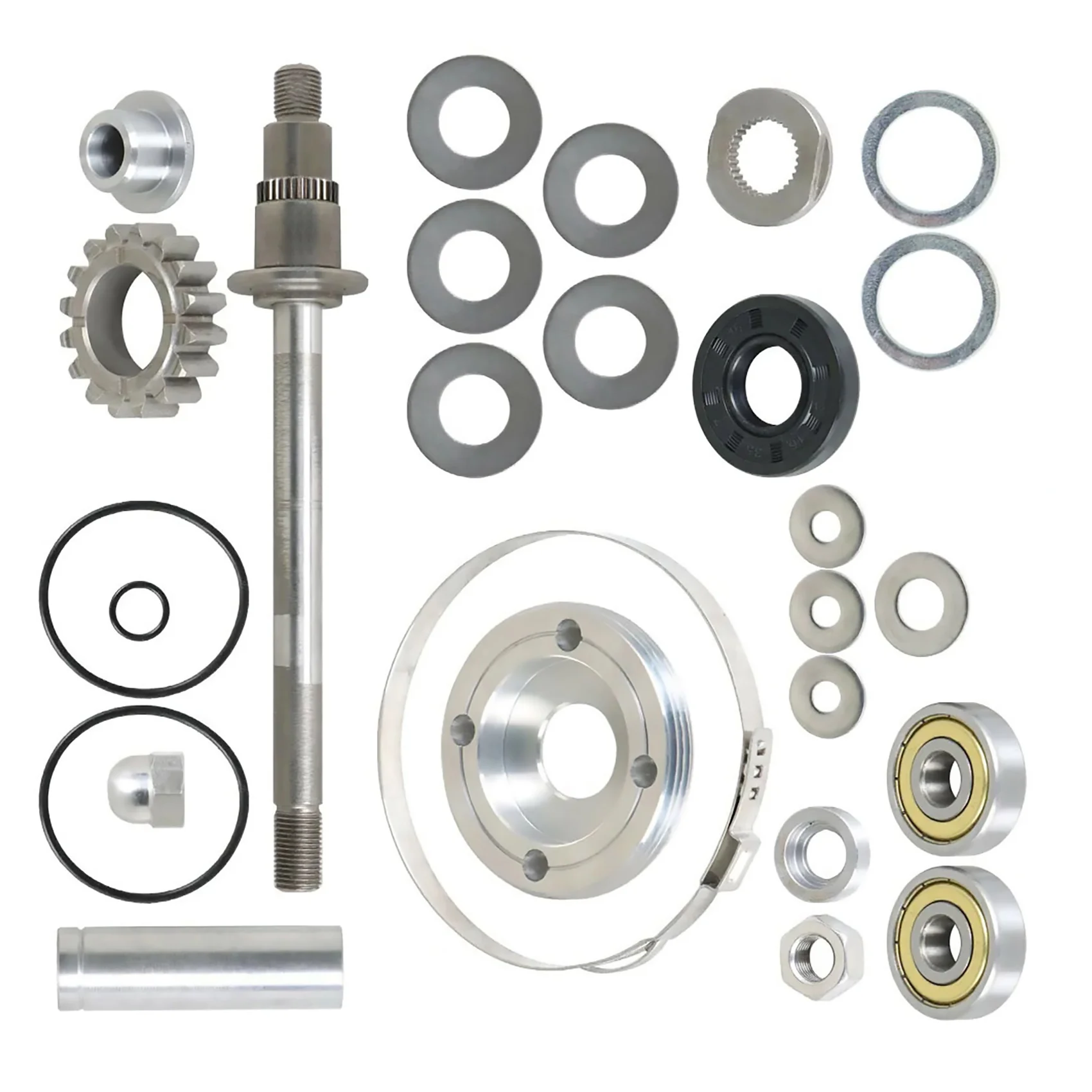 Supercharger Rebuild Kit 420881102 For Sea-Doo GTR GTX RXT RXP 215/255/260HP Compressor Shaft & 16T Drive Gear & Bearings Set