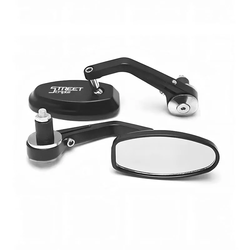 2PCS / 5 colors Motorcycle Rearview Mirrors CNC Motorcycle Bar End Rearview Side Mirror For Triumph Speed Triple Street 675 1050