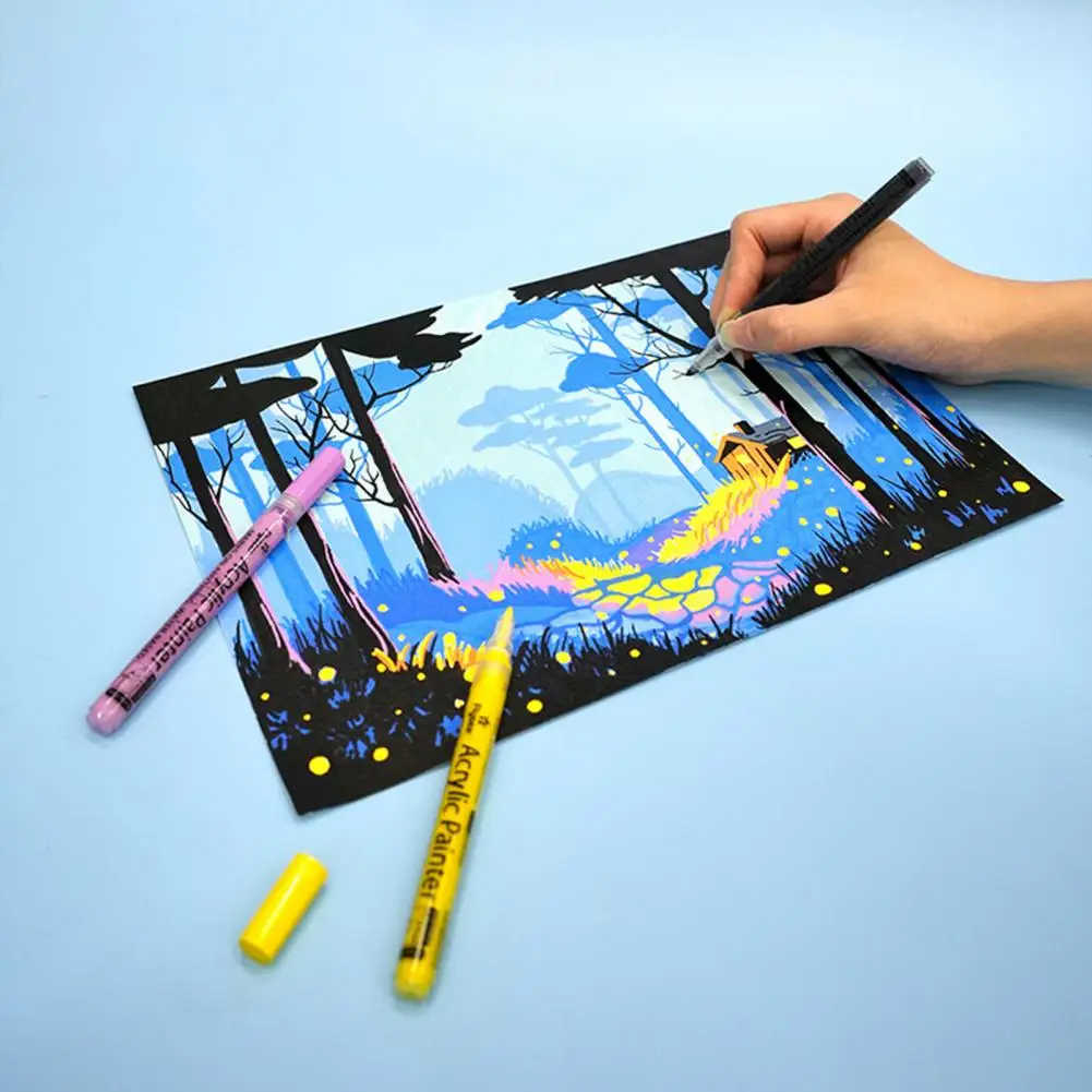 Маркер для граффити ручка, маркер для рисования, акриловый маркер, Набор цветных ручек с мягким наконечником, удобная ручка для граффити, для контуров