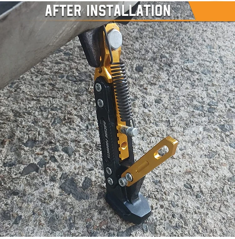 18-24 CM Universeller Motorrad-Seitenständer Verstellbarer Parkständer Halterung Seitenstütze für Dirt Bike Motorrad Zubehör – Detail 12