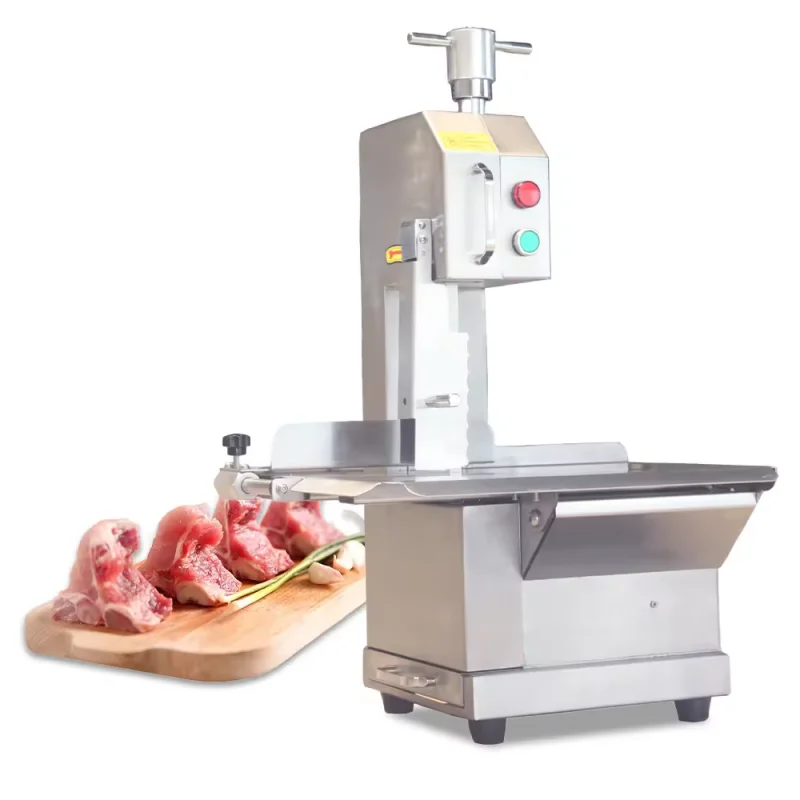 Safety Commercial Electric Butcher Cut Frozen Meat Processing Food Small Fast Cutting Meat And Bone Band Saw Machine