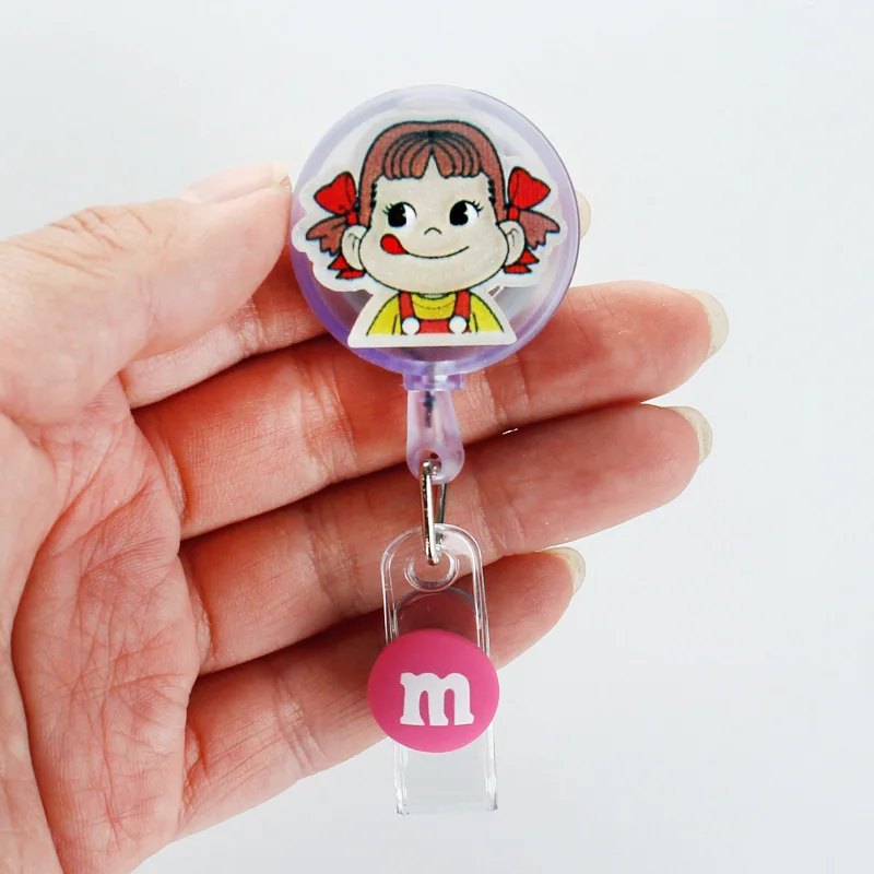 StellaLou LinaBell Duffy For ID Card Holder Scalable Toggle Clip Employee Card Doctor Nurse Chest Card Student Bus Card Holder