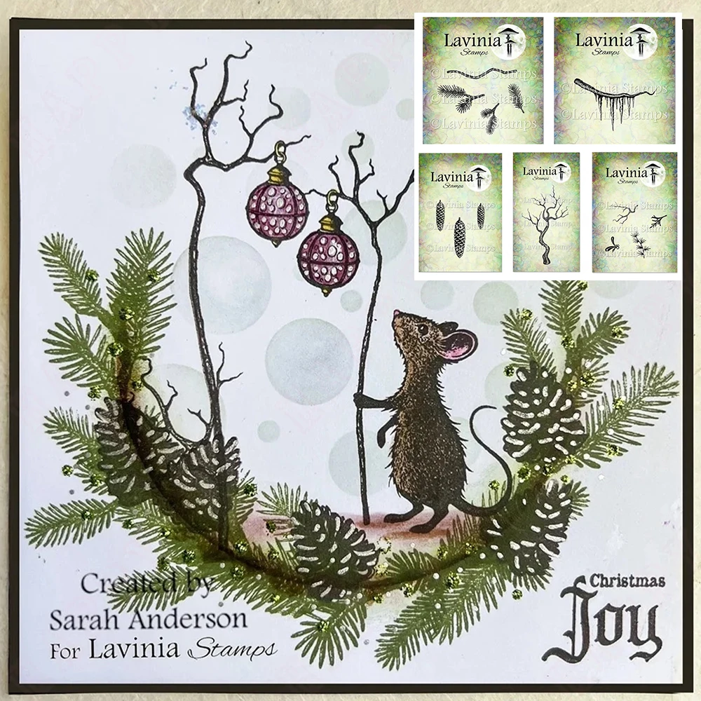 

New Christmas DIY Stamps Set Sugar Pine Cone Stamp Scrapbooking Decoration Embossing Paper Card Painting Craft Template